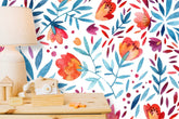 Painted Natural Wallpaper